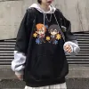 Polos Sasaki i Miyano Blobierzy Kawaii Cartoon Drukuj Patchwork Bluza Spring Fashion Casual Ubrania Anime Graphic Pullovers Girls