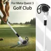 Lunettes VR Golf Club Handle Grip Attachement pour Oculus Quest 3 Contrôlers Extension Games Accessoires Reality Swapter Golf Adaptateur