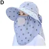 Berets Summer Sun Hat Creative Shawl Picking Tea Face UV Protection Omnibearing Mesh Sunscreen Neck Breathable B4Y4