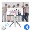 Sticks Smartphone Selfie Booster Handle Grip Bluetooth Photo Stabilizer Solder com liberação do obturador 1/4 Stand do telefone parafuso
