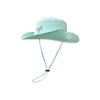 Bérets Color Match Bow Bucket Hat Femmes coréen Réglable Bowknot Fisherman's Outdoor Travel Sports Randonnée Sunshase UV Bows Sun Cap