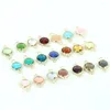 Colares de pendentes 50pcs Mistor misto de quartzo de cristal de 8 mm de jóias de vidro colorido redondo de vidro colorido fazendo colar de pulseira