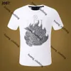 Plein koszulka męskie koszulki Nowy styl Plein Phillip Shirt Designer pp czaszka plein t-shirt T-shirt T-koszulka krótkiego rękawu Brązowy niedźwiedź plein niedźwiedź koszulka 644