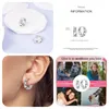 Boucles d'oreilles cerceaux mula 1pc pour les femmes plaqués en us-shape en u étincelant zircon fashion bijoux de bijoux