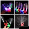 Flash Peam Party Part Fing Finger Light Colorf Led Lightup Rings Gadgets Creative Child