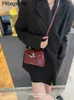 Designer Bag Womens Shoulder Bags Box Leather Wine Red Wide Strap For Autumn and Winter Handbag 2024 New Highend Single Crossbody