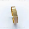 Klassendesigner H Armbandbrief Gold Armreifen Armbänder Schmuck Frau Bangel Edelstahl Mann 18 Farbe Gold Schnalle 17/19 802