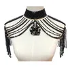 Perle sexy Perlenkragen Schulterkörperkette Schmuck Bikinis Taillenkette Bra Körperketten für Frauen Taille Hain Hochzeitskleid 240507