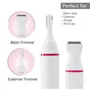 Épilateur multifonction portable 5 en 1 épilateur électrique Trimmer indolore pour les sourcils Bikini Épilation de cheveux pour le visage Rasoir D240424