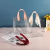 Sacs à provisions Transparent PVC Sac à main Clear Sac Mariage d'anniversaire de mariage Candy Candy Gift Capacité Cosmetic Portable Voyage