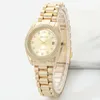 Wristwatches Luxury Women Watches Fashion Brand Watch Ladies Quartz Classic Gold Silver Simple Femme Stainless Steel Band Clocks