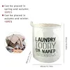 Fällbar badrum tvättbasketlaundry hamper väska för smutsiga kläder hem förvaring diverse arrangörer bomullskorg 240424