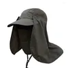 Berets Unisex Sisor Hats Рыбалка Sun Protector Cap UV Защита для лица шеи на открытом воздухе