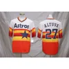 Baseball Jerseys New Jersey Astros Elite Edition Shirt 27 # 34 # 2 # 4 # 7 BROIDED MENS