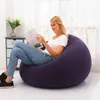 Cushion/Decorative Pillow Large Inflatable Sofa Chair Bean Bag Flocking PVC Garden Lounge Beanbag Outdoor Garden Furniture Camping Backpacking Travle T240422