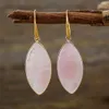 Trendy Summer Earrings For Women 2024 Dangle Earrings For Women Rose Quartz, Black Agate, Turquoise