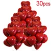 Party Decoration 50/10Pcs Heart Shaped Latex Balloons Red Balloon Valentine Day Wedding Anniversary Scene Decor Supplies