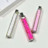 Novelty DIY Diamond Cute Lighter Smoking Accessories Pink Refillable Butane Torch Without Gas Lighters Gift For Girls (Without Fuel)