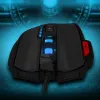 MICE POUR ZELOTES ERGONOMIQUE CONDUCTION DES JURICE REMING RVBLIGHT 4 GEARS MICE RÉGLABLE 12 BOUTONS USB CONDUSTE POUR LAPTOP PC GAMER