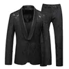 Luxury Jacquard Suit Men Business Banquete Banquete de boda Groom Swallowtail Vestido para hombres Slim Fit Blazers Pants de gran tamaño 6xl 240415