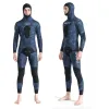 polos 2pieces/set hoodie wetsuits neoprene 3mm/1.5mm camouflage fullsuit for freediving snorkeling swearming spearfishing