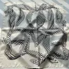 Scarves 2024 Spring And Summer Women Knot Printing Silk Scarf Shawl