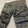 Pants 2022 Colorful Magic Color Mirror Erkek Pantolon Men Fashion Pant Pleated Trousers Nightclub Streetwear Shinny Sexy Leather Pant