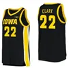 Męskie w 100% zszyte #22 Caitlin Clark Basketball Jersey Indiana Fever Iowa Hawkeyes Jerseys granatowy czarny złoty żółty żółty 2024