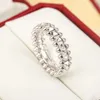 Popular and cool high-quality unisex ring with high-end feel simple versatile temperament with carrtiraa original rings
