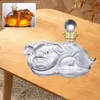 Glass Novelty Pig Shaped Whisky Decanter 1000ml Leads Free for Home Dining Liquor Bourbon Rum Tequila Tools Gifts Men 240420