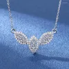 Pendant Necklaces Fashionable And Beautiful Butterfly Necklace Silver Color Exquisite Zircon Charm Women's Leisure Party Jewelry