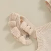 ワンピースmababy 024m新生児幼児幼児の女の女の子ロンパーフローラル刺繍ニットジャンプスーツのノースリーブオーバー