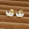 Stud Earrings Fashion Stainless Steel Opal Zircon Minimal For Women Men Small Helix Tragus Cartilage Piercing Earring Jewelry