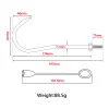 Аксессуары сан -подобные рыбалка из нержавеющей стали очень сильный острый рыбацкий крюк для соленой воды для пресной воды аксессуары