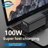 Chargers Portable 20000mAh Power Bank Station PD100W USB C Fast Charger Powerbank External Spare Battery For Laptop iPhone Samsung Xiaomi