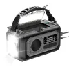 Radio 12000MAh Emergency Weather Radio Hand Crank Radio Solar Radio Portable AM/FM/ Radio with Flashlight Reading LampA