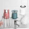 Bath Accessory Set Cartoon Animal Toothbrush Holder Bathroom Accessories Toothpaste Wall Suction Storage Container Organizer