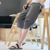 Men's Shorts Japanese Men Cotton Harem Pants Summer Sweatpants Casual Loose Pocket Big Size Wide-legged Streetwear Clothing