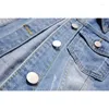 Women's Vests Removable Hooded Vintage Denim Vest Women Waistcoat Loose Short Cowboy Sleeveless Jacket Korean Big Pocket Jeans Female