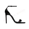 With Box ysl Luxury High Heels Designer Sandals yslheels Women Black Nude Brown Genuine Leather【code ：L】Open Toe Pumps Heel Ladies Loafers Shoes