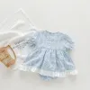 Pezzi unici mia principessa estate a manica corta a petrolio stravagante outfit neonati salti neonati abiti di cotone per bambini neonati