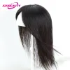Toppers fsilk base toupee per donne capelli umani dritti virgini parrucche per capelli naturali toppers clip nell'estensione dei capelli umani