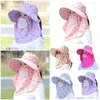 BERETS SOMMER SUN HAT Creative Shawl Picking Tea Face Neck Mesh Breattable UV OmniBearing Protection Sunscreen C6J4