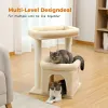 Skrapare gratis frakt Small Cat Tree Tower Cat Condo Toy Cat Scrapers Scratching Post för katt husdjur möbler katttillbehör kattförsörjning