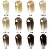 Toppers topper per capelli dritti per donna remy capelli umani bionda macchina naturale macchina per capelli fatti toppers con 3 clip nei capelli topper