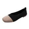 Chaussures décontractées en tricot pour femmes Flats de 1,5 cm d'épaisseur d'épaisseur 2024 Couleur de mode Matchage confortable Zapatos de Mujer