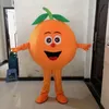 2024 Performance Orange Fruit Mascot Costume Dress per uomini Donne Halloween Outfit Outfit Mascot per tute pubblicitarie