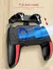 Controller di gioco Joysticks 2022 Nuovo controller di gioco H10 PUBG GamePad per il tiratore di giochi di telefonia mobile Joystick Pugb Helper Gamepad con due fan D240424