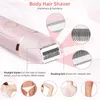 Epilator 7 in 1 scheerapparaten Pijns Haarverwijdering Epilator Scheermachine Gezicht Baard Baard Wenkbrauw Neus Trimmer Body Bikini Elektrisch scheermes voor vrouwen D240424