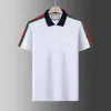 New mens polo shirt designer polos shirts for man fashion focus embroidery snake garter little bees printing pattern clothes clothing tee black and white mens t shirt